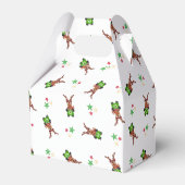 フェスティバルグリーンアンドレッドカースキークリスマストインデナー フェイバーボックス (正面サイド)