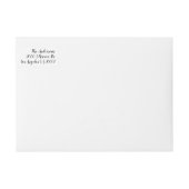 フェスティバルグリーンアンドレッドホリデイ差出人住所 ラップアラウンドラベル (正面)