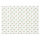 フェスティバルグリーンアンド金ゴールドカスキークリスマストインデナー テーブルクロス (正面(横))