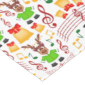 フェスティバルグリーンアンド金ゴールドカスキークリスマストインデナー テーブルクロス (アングル)