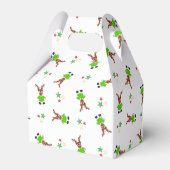 フェスティバルグリーンアンド金ゴールドカスキークリスマストインデナー フェイバーボックス (裏面サイド)