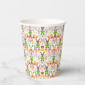 フェスティバルグリーンアンド金ゴールドカスキークリスマストインデナー 紙コップ (右)