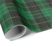 フェスティバルグリーンウィンタークリスマスプレッドパターン ラッピングペーパー (ロールコーナー)