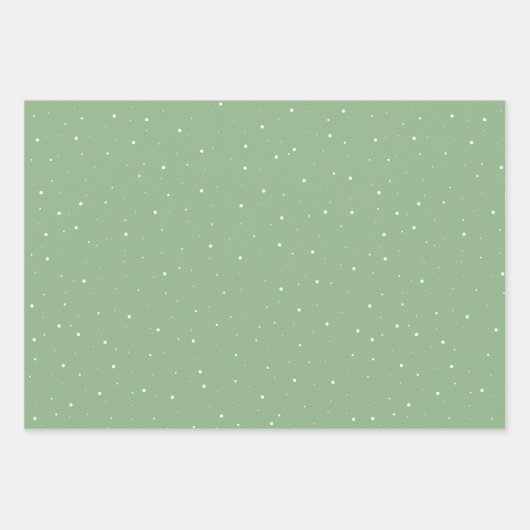 フェスティバルグリーンクリスマスツリーウォーターカラーホリデー ラッピングペーパーシート (正面2)