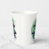 フェスティバルグリーンクリスマスツリーファミリーホリデー 紙コップ (左)