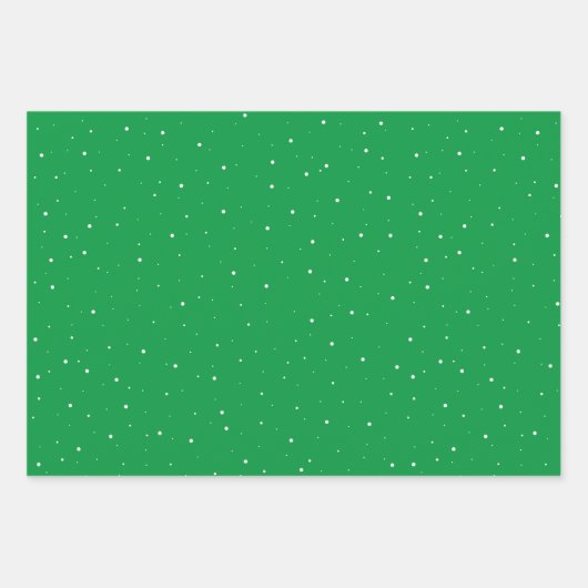 フェスティバルグリーンクリスマスツリー雪家族の写真 ラッピングペーパーシート (正面2)