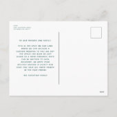 フェスティバルグリーンクリスマスプレイド1枚 シーズンポストカード (裏面)