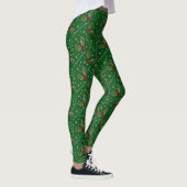 フェスティバルグリーンクリスマスホリーレギンス レギンス (右)