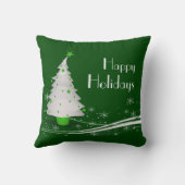 フェスティバルグリーンクリスマス クッション (裏面)