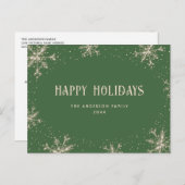 フェスティバルグリーンスノーフレーク シーズンポストカード (正面/裏面)