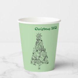 フェスティバルグリーンツリークリスマスパーティー 紙コップ