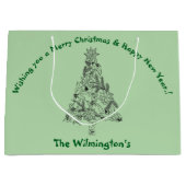 フェスティバルグリーンツリー ラージペーパーバッグ (正面)