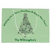 フェスティバルグリーンツリー ラージペーパーバッグ (裏面)