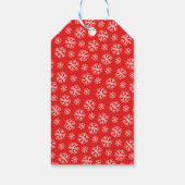 フェスティバルグリーントナカイと雪片 ギフトタグ (裏面)