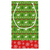 フェスティバルグリーントナカイ |雪片 スモールペーパーバッグ (裏面)