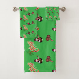 フェスティバルグリーントリニクリスマス バスタオルセット