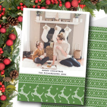 フェスティバルグリーンノルディックセータートインデナーパターン