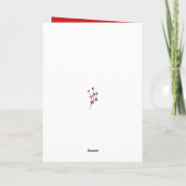 フェスティバルグリーンパインバウベリーメリークリスマス シーズンカード (裏面)