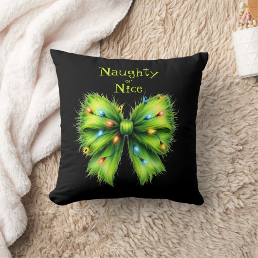 フェスティバルグリーンフューリーボウライトいけなまたはニース クッション (ブランケット)