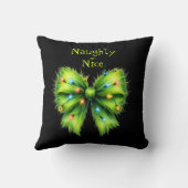 フェスティバルグリーンフューリーボウライトいけなまたはニース クッション (裏面)