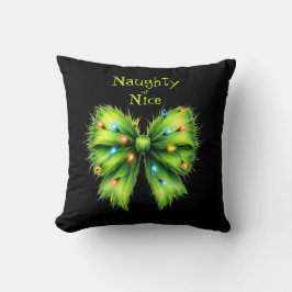 フェスティバルグリーンフューリーボウライトいけなまたはニース クッション