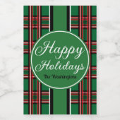 フェスティバルグリーンホリデー飲食ラベルセット フードラベル (シングルラベル)