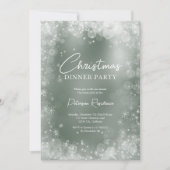フェスティバルグリーンホワイトスノーエレガントス 招待状 (正面)