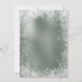 フェスティバルグリーンホワイトスノーエレガントス 招待状 (裏面)