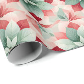 フェスティバルグリーンポインセチア ラッピングペーパー (ロールコーナー)