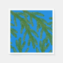 フェスティバルグリーンモミの枝と小枝ブルー