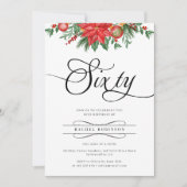 フェスティバルグリーンリーフローラホリデイ60th誕生日 招待状 (正面)