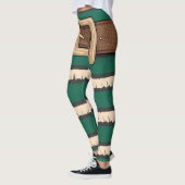 フェスティバルグリーン小妖精や小人コスチュームレギンス – ホリデーストリップ レギンス (左)