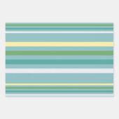 フェスティバルグリーン&ブルークリスマスツリー ラッピングペーパーシート (正面2)