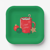 フェスティバルコカマググリーンホリデー紙プレート ペーパープレート (正面)