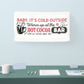 フェスティバルココアバーベンダー外の寒さ 横断幕 (トレードショー)