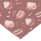 フェスティバルココアマグパターンホリデーテーブルランナー ミディアムテーブルランナー (コーナー)