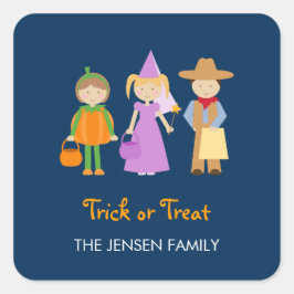 フェスティバルコスチュームハロウィーンギフトラベルステッカー スクエアシール