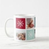 フェスティバルコラージュ |ホリデー写真マグカップ コーヒーマグカップ (左)