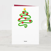 フェスティバルコルギデコレータクリスマスカード ノートカード (裏面)