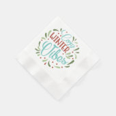 フェスティバルコージーウィンタービベス 縁ありカクテルナプキン (角)