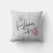 フェスティバルコージークリームセーターテクスチャホリデービベス クッション (正面)