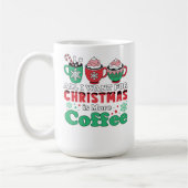 フェスティバルコーヒーカップとクリスマスことわざ コーヒーマグカップ (左)