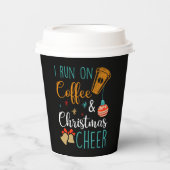フェスティバルコーヒークリスマス応援ワードアート 紙コップ (正面)