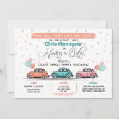 フェスティバルコーラルドライブバイベビーシャワーパレード 招待状 (正面)