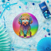 フェスティバルゴルデンドルパピーチルドバースデーパーティー ペーパープレート (パーティー)