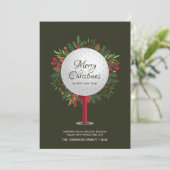 フェスティバルゴルフティーショットのクリスマスグリーン写真 シーズンカード (スタンド正面)