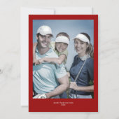 フェスティバルゴルフティーショットのクリスマスグリーン写真 シーズンカード (裏面)