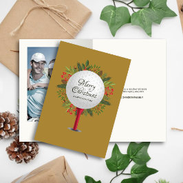 フェスティバルゴルフティーショットのクリスマスグリーン写真 シーズンカード