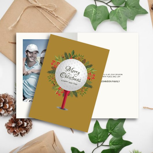 フェスティバルゴルフティーショットのクリスマスグリーン写真 シーズンカード