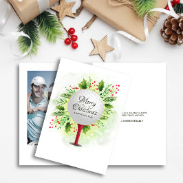 フェスティバルゴルフティーショットのクリスマスグリーン写真 シーズンカード